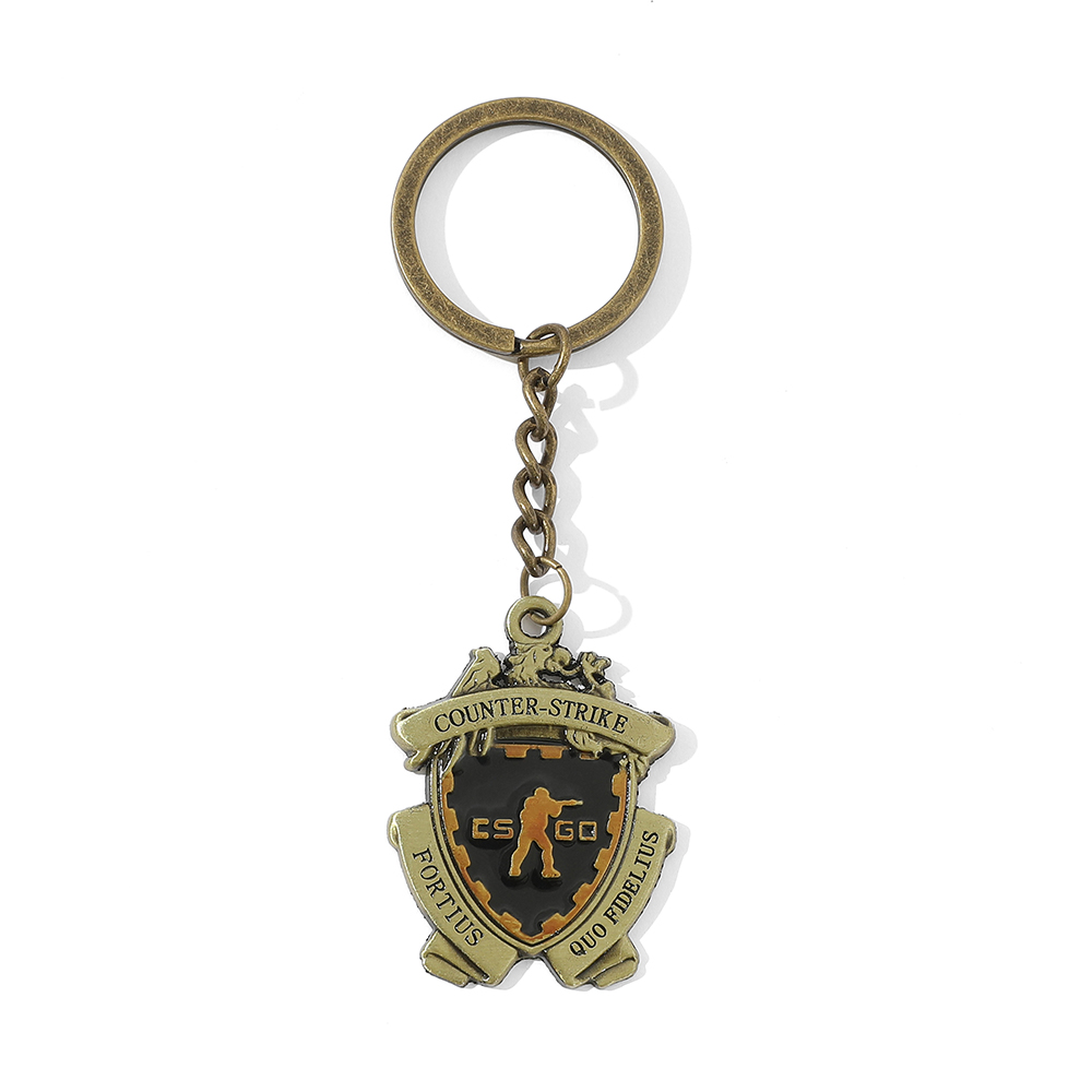 Game CS GO Medal Keychain Counter Strike Metal Pendant Keyrings For Men Jewelry Accessories Fans Gift Souvenir pen gpt