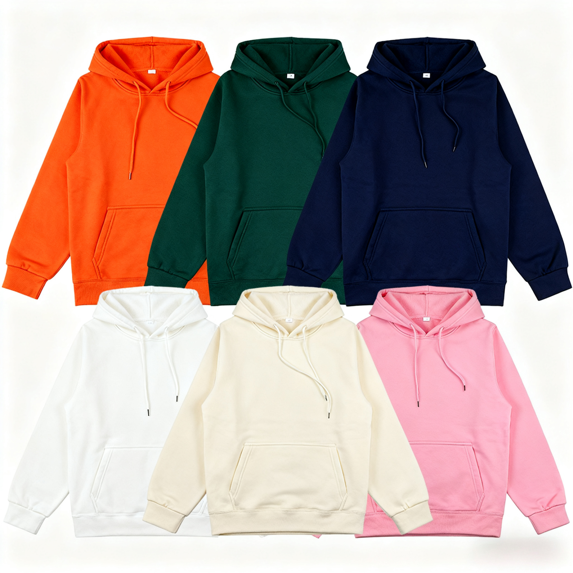 2026 Autumn and Winter New Unisex Fashion Brand Casual Hooded Sweater Sports Jogging Solid Color Loose Pullover
