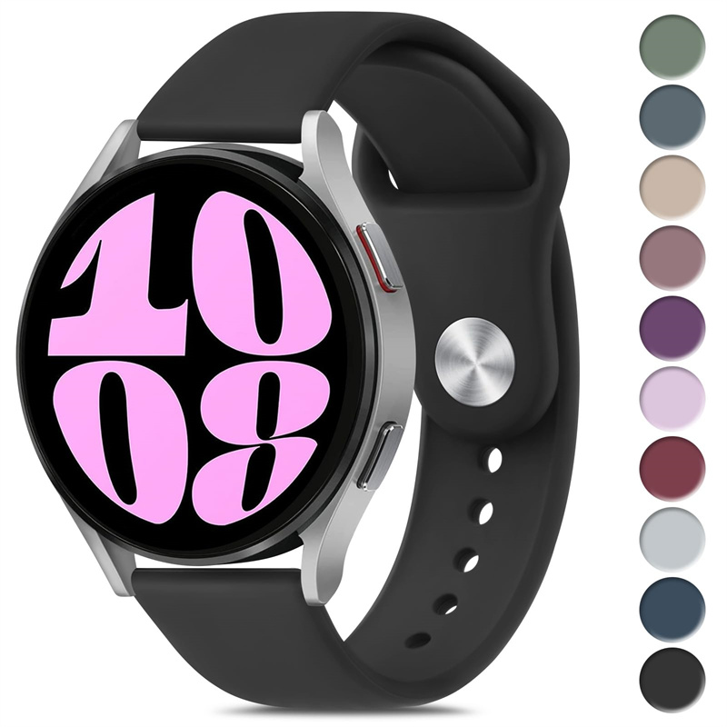 Silicone strap For watch 6/5/5 pro/4/Classic/Active 2/Gear S3 20mm 22mm sport bracelet watch 7 GT 4