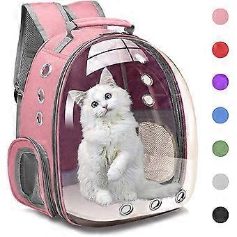 Portable Oxford Cloth Pet Carrier Black Breathable Pet Bag Foldable Lightweight Pet Backpack Travel
