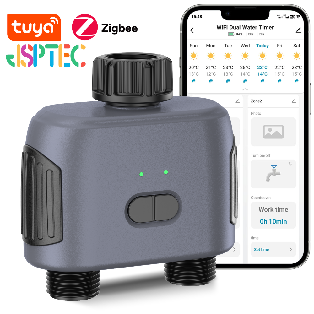 Tuya Smart Zigbee Watering Timer Sprinkler Drip Irrigation System Irrigation Watering System Sprinkler Timer Garden