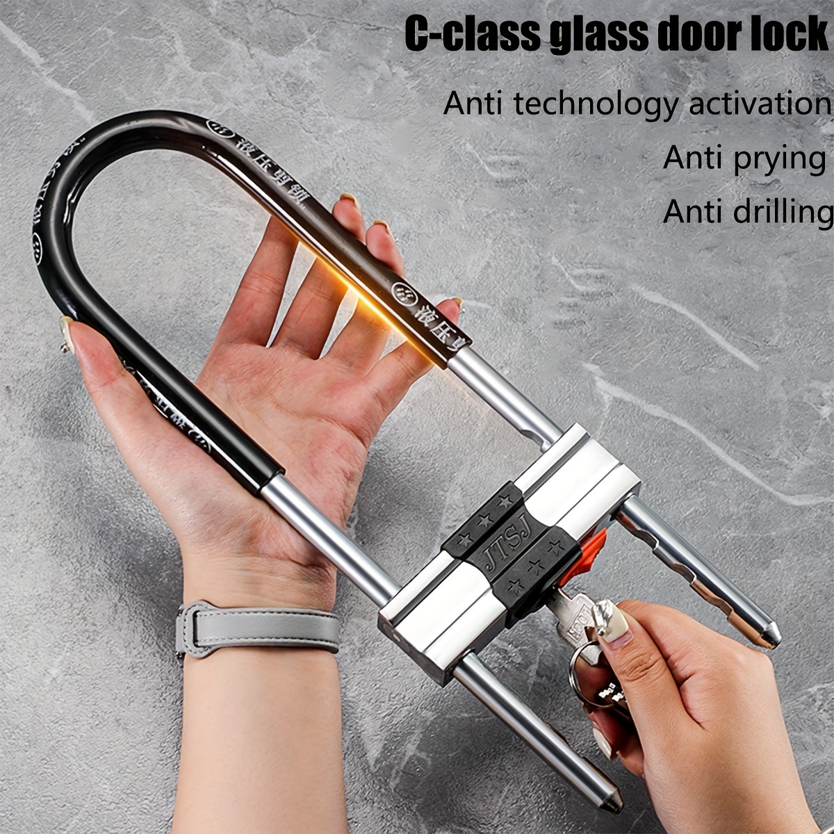 Bike Combination U Lock, Heavy Duty Bike Combination U Lock Paddle Lock for Bicycle Electric Scooter Motorcycles