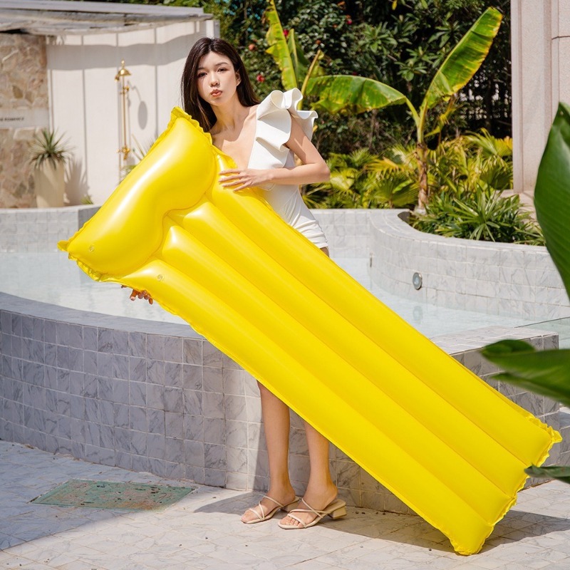 Colorful Inflatable Air Mattress Summer Outdoor Pool Water Sports Party Floating Lounge Chair PVC Water Inflatable Toys Mattress