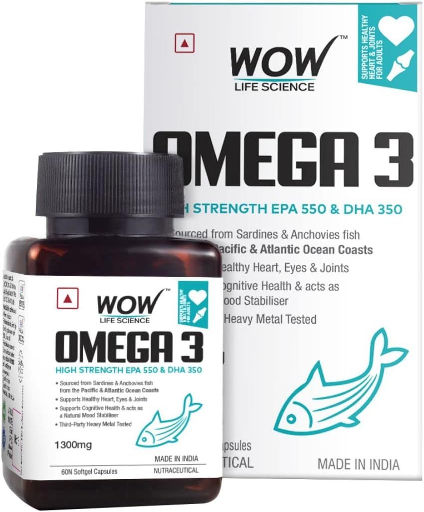 WOW Omega-3 Fish Oil-1000 mg