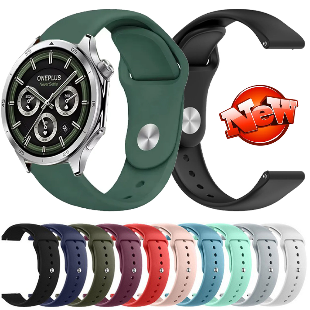 18mm 20mm 22mm Silicone Strap for Watch 3 46mm 43mm/Lite/2/2R Sport Wristband for Watch S/X2 mini/ GT6/5 Band