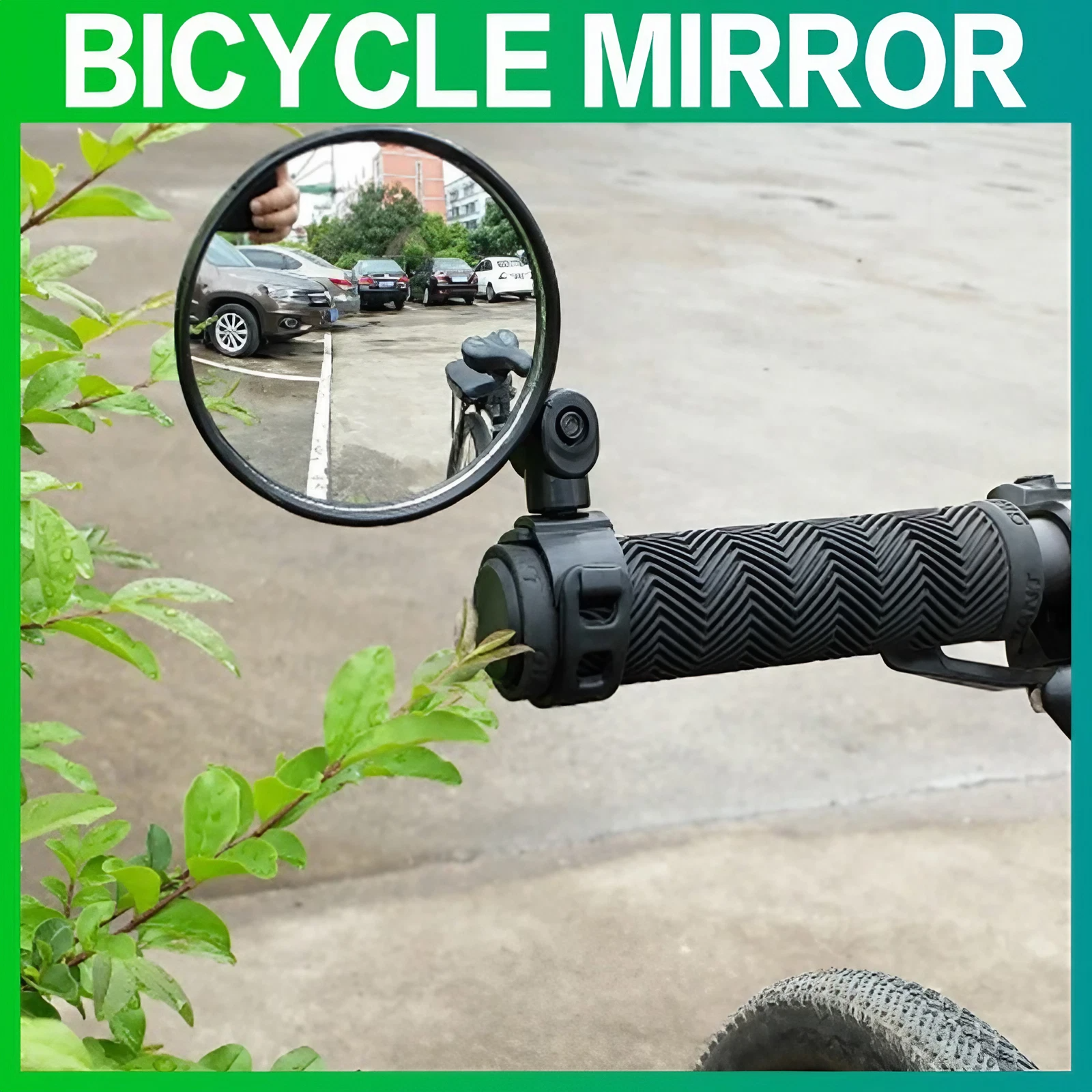 Bicycle Rearview Mirror Universal Handlebar Rearview Mirror 360 Degree Rotation CF8
