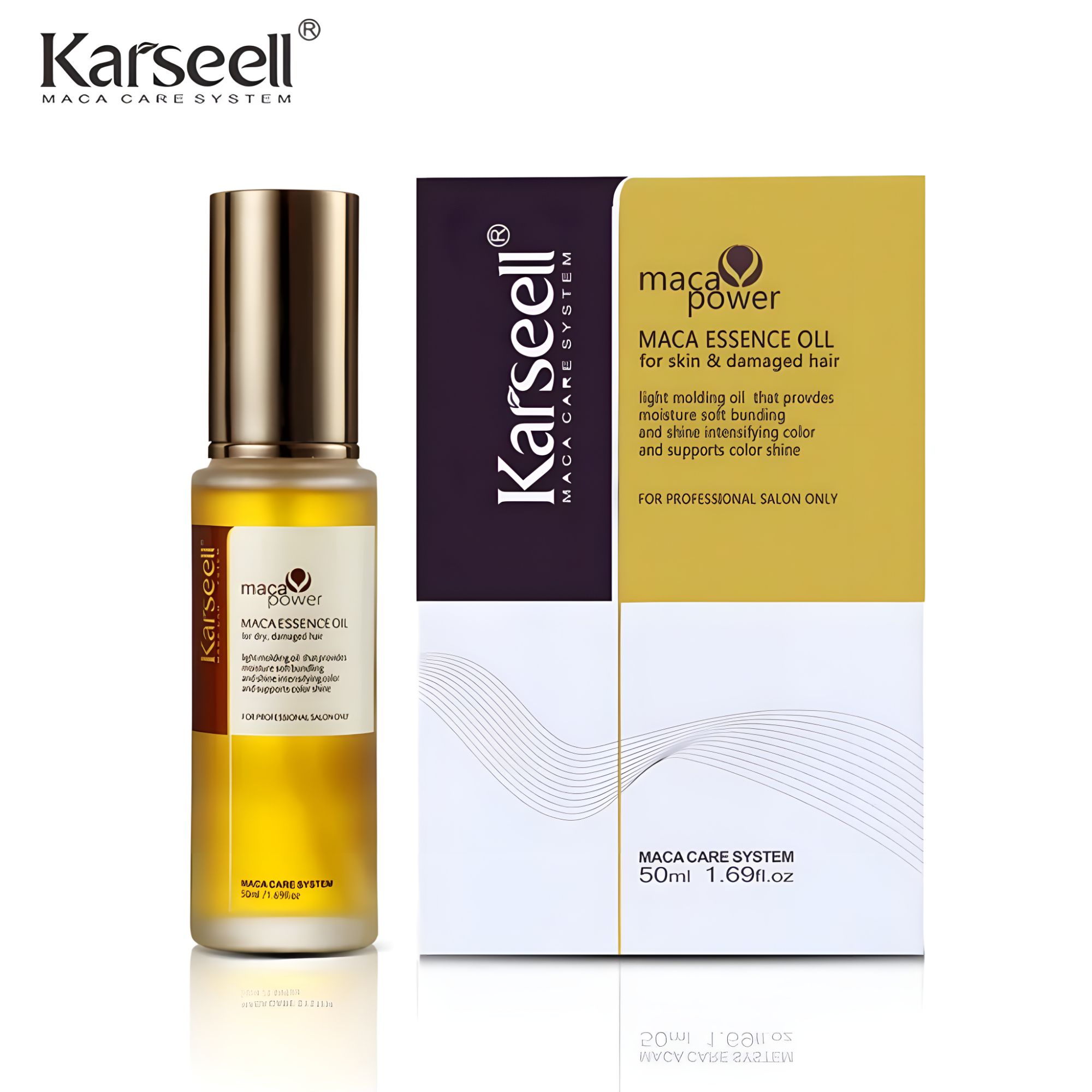 Karseell Moroccan Argan Oil Shampoo - Herbal Essence Deep Repair for Dry Damaged Hair