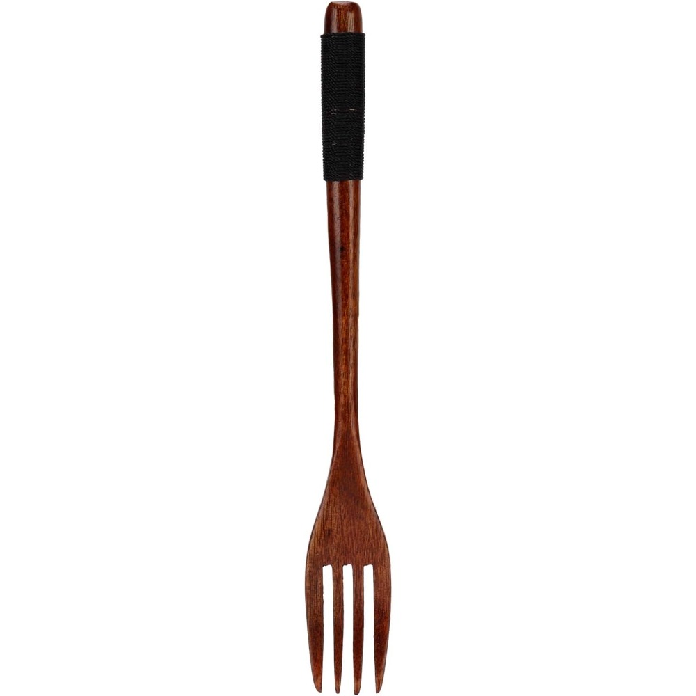 Wooden Fork Bamboo Kitchen Cooking Utensil Tool For Dessert Salad Fork Household Gift Japanese Dinner Flatware for 1pcs/1set