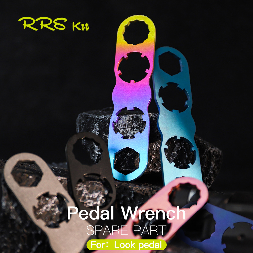 RRSkit Bicycle Pedal Wrench For Look Keo Titanium Alloy Bike Pedal Wrench Integrated Molding Pedal Disassembly Wrench