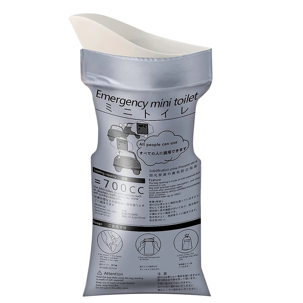 1PC 700ml Outdoor Emergency Urine Bag Portable Easy Take Piss Bags Travel Mini Mobile Toilet for Baby Women Men Vomit Bag