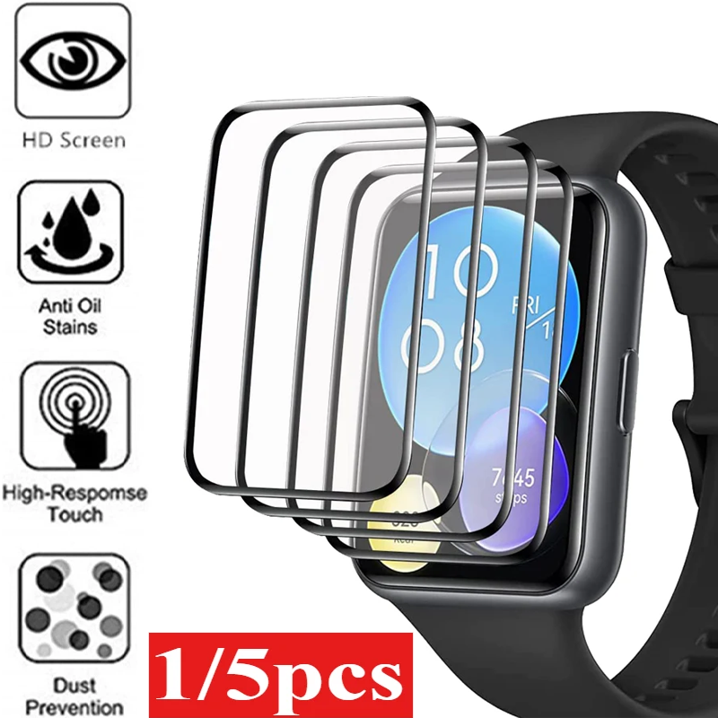 Screen Protector for Huawei Watch Fit 3 3D Ultra-HD Full Curved Screen Protector for Huawei Fit 3 Protective film Accessories