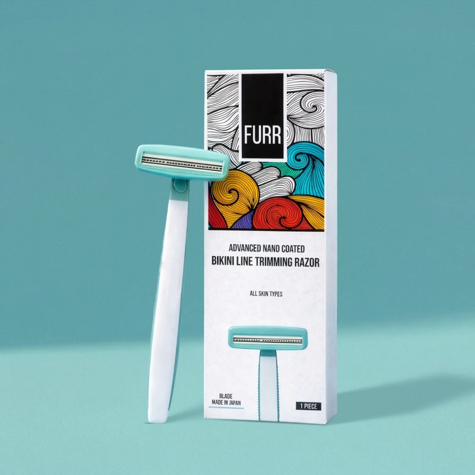 FURR By Pee Safe Bikini Line Trimming Razor for Women - Gentle Intimate Hair Removal Razor