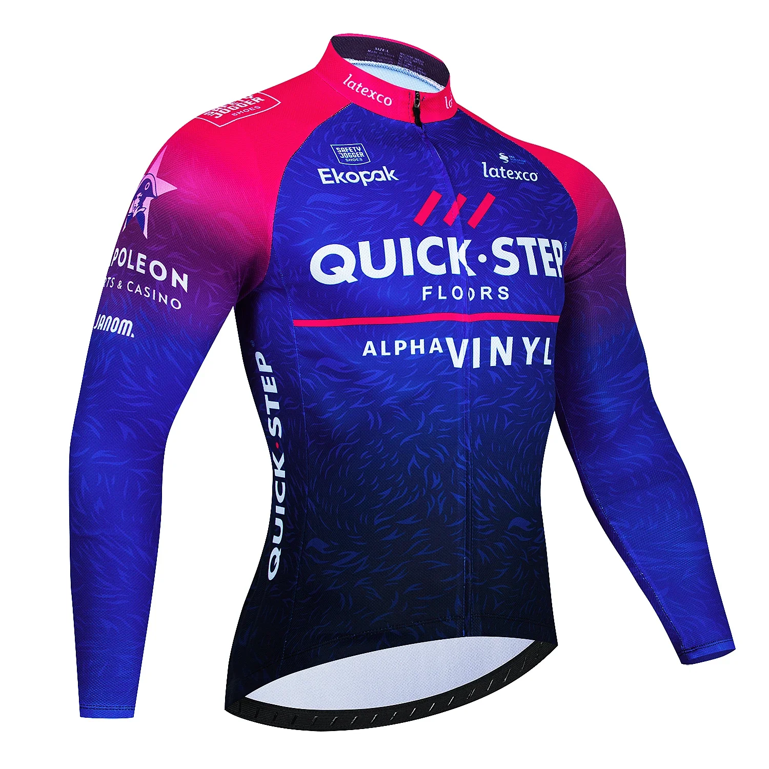 Quick Step 2025 Spring and Autumn Cycling Clothes Long sleeved Men's Mountain Bike Shirt Team Bike Wear Summer Outdoor Clothes Q