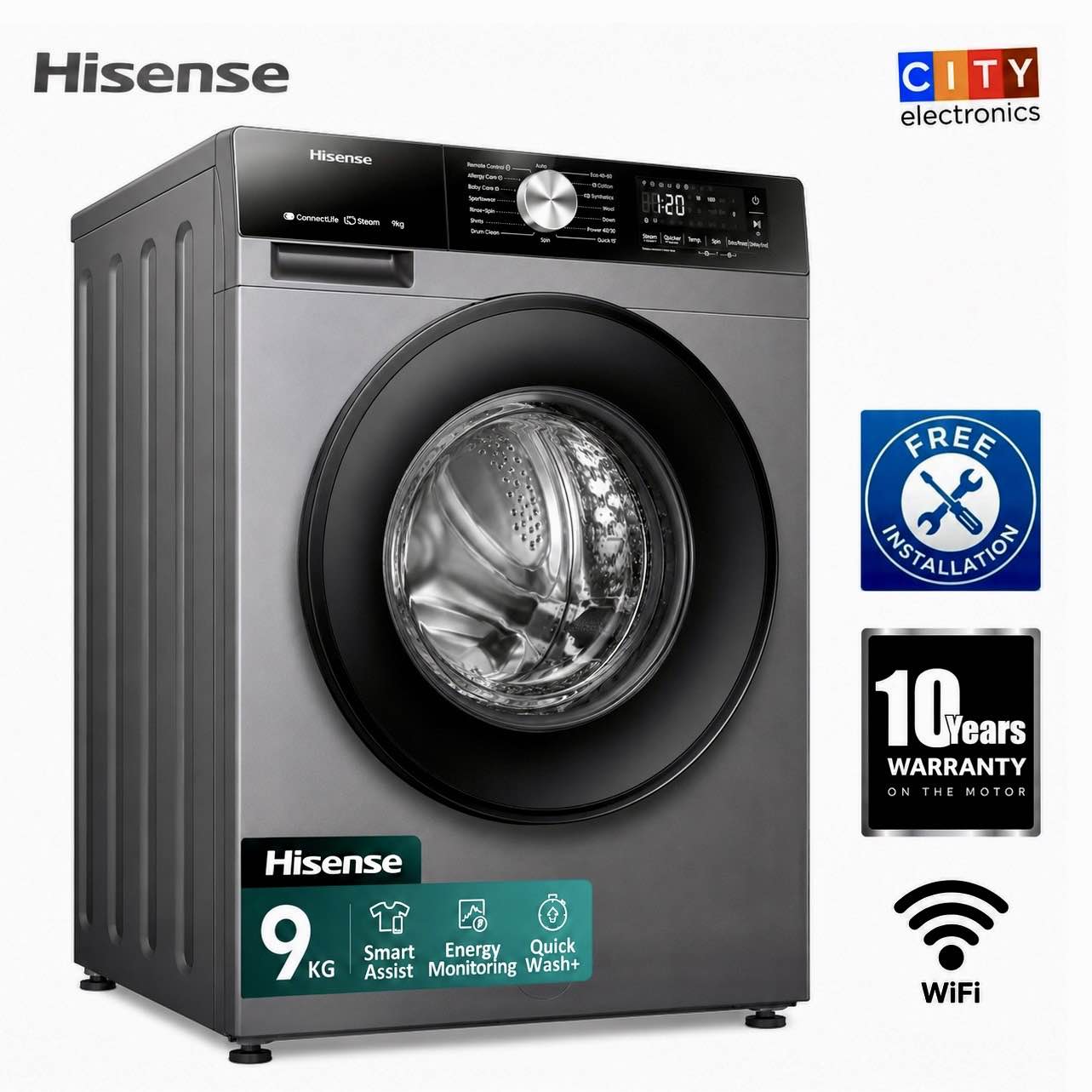 Samsung WD90T634DBN 9 Kg washer/6 kg Dryer Front Loading Fully Automatic Washing Machine.