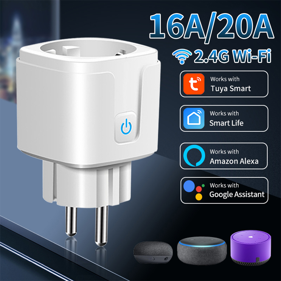 16A Tuya WiFi Smart Switch support RF 433MHz Remote Control works with Smart Life App And Alexa Voice Control