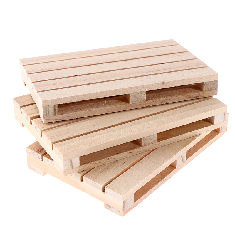 【AD】1pc Mini Unfinished Wooden Pallet Beverage Coasters for Hot and Cold Drinks Wood Pallet Coasters Flower Pot Cushion