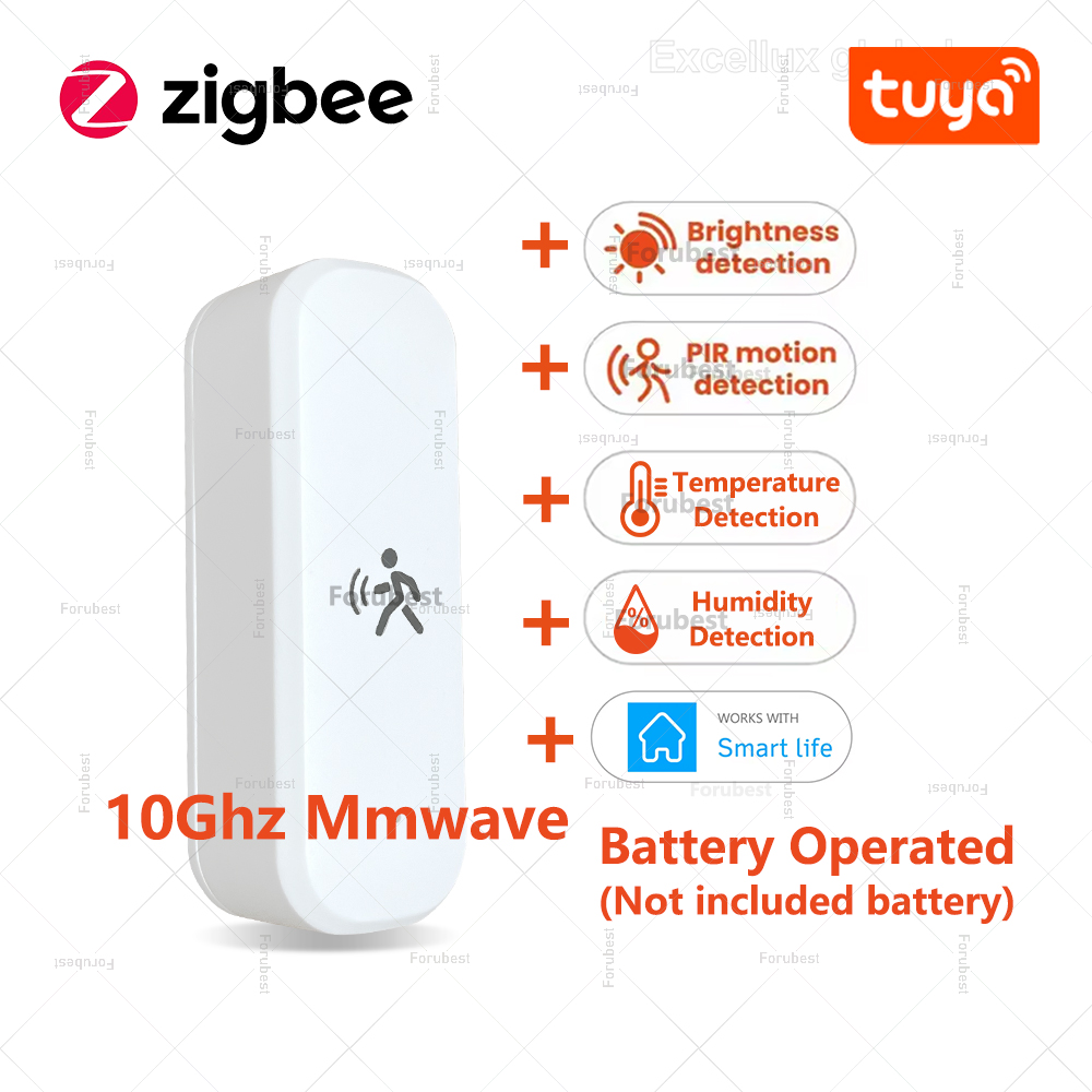 ZigBee/Wifi Tuya Smart Human Presence Motion 5.8G/24G PIR Microwave Radar Light Luminosity Detection Smart Life Home Automation