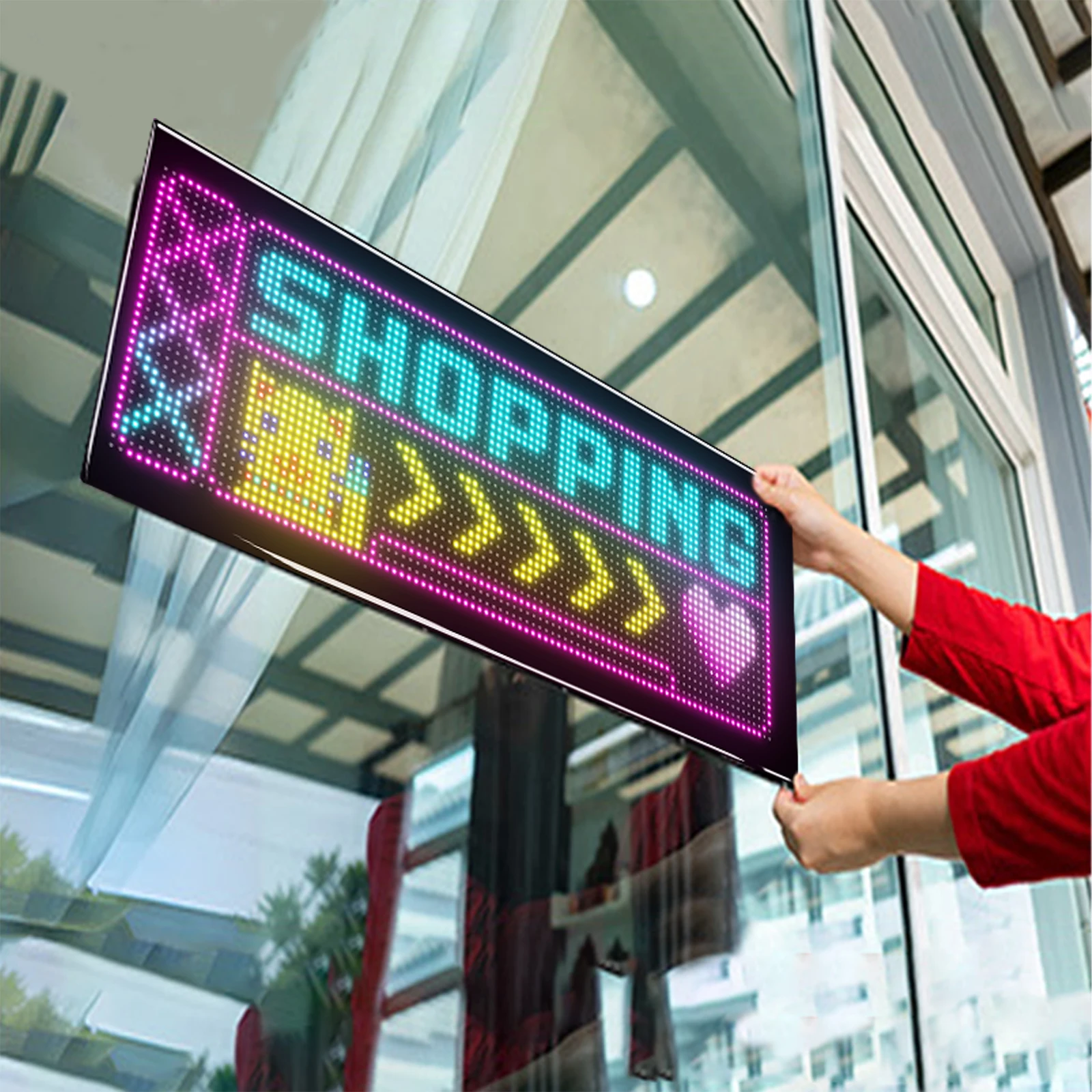 LED Matrix Pixel Panel Car Windshield Screen Bluetooth Flexible LED Display Screen LED Mini Flexible LED Display Board