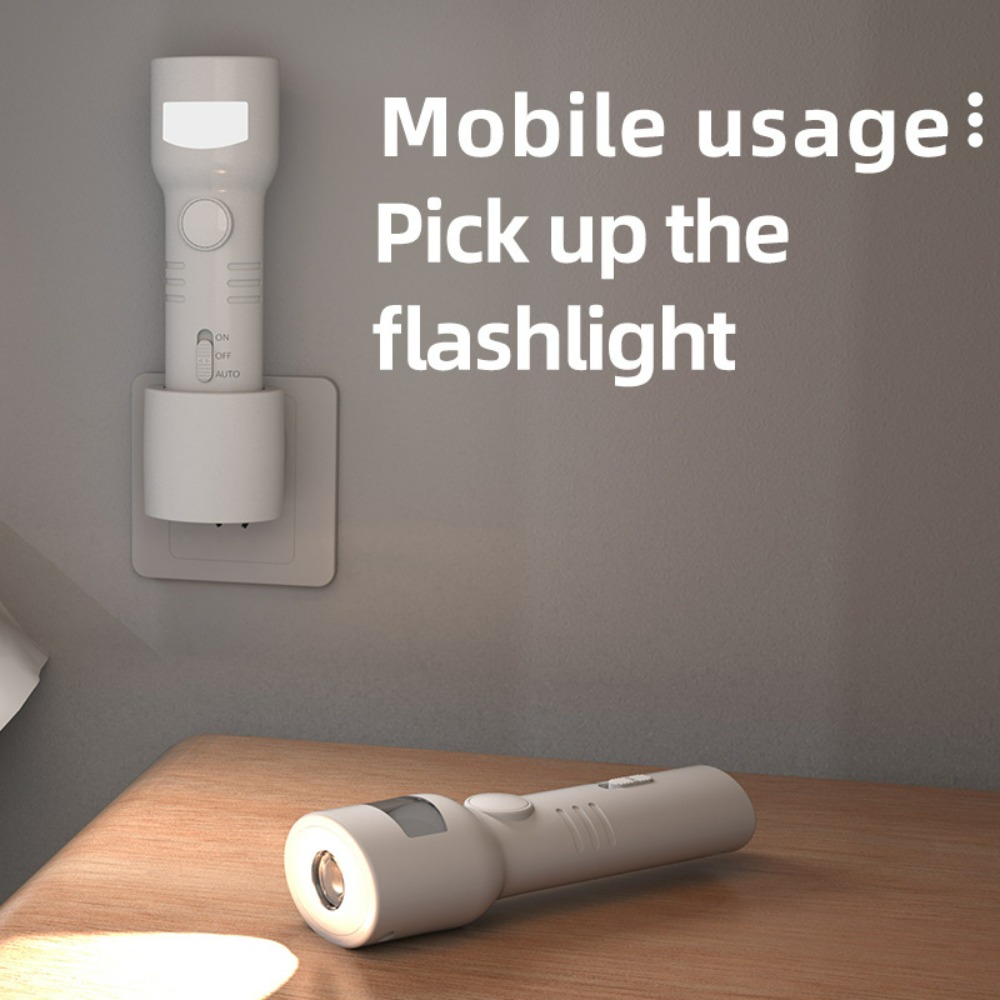 Portable Lightweight Smart Bedside Night Light - Rechargeable Motion Sensor Lamp Auto-On When Detected & Auto-Off After Leaving