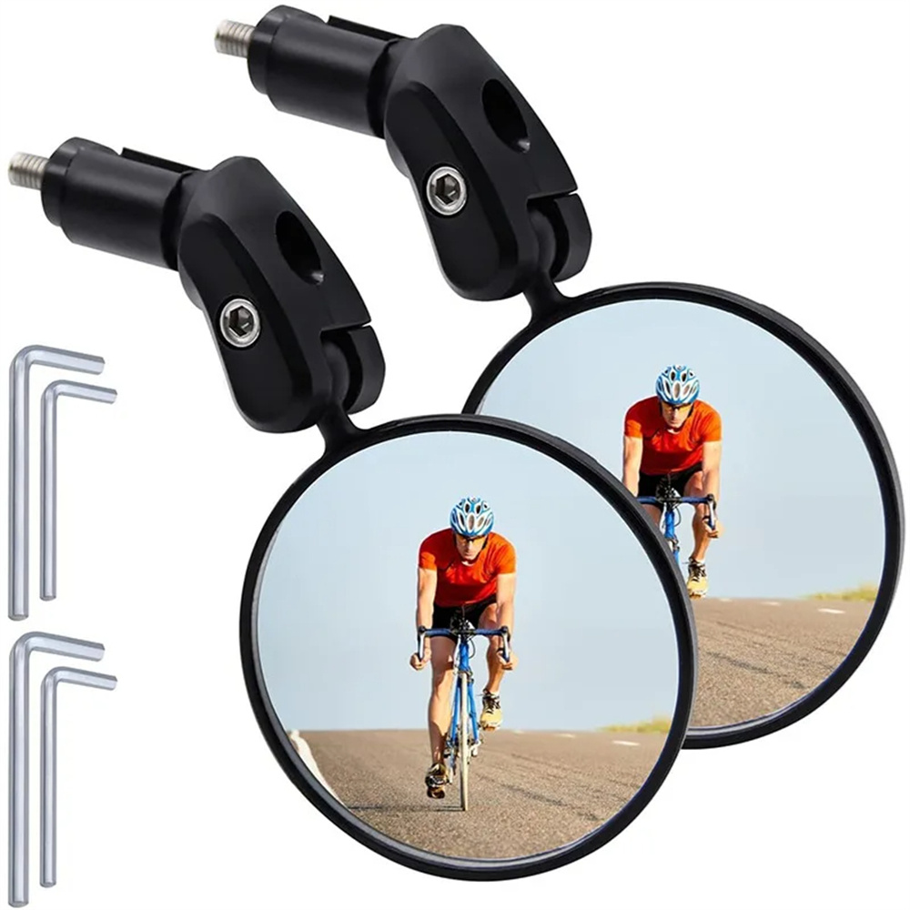 Bike Mirror Cycling Rear View Mirrors 360 Degree Adjustable Rotatable Handlebar Mirror Wide-Angle MTB Road Bycicle Accessories