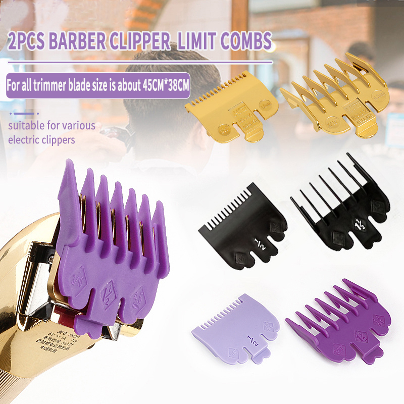 10Pcs Salon Multiple Models Hair Clipper Limit Comb Pro Barber Men Hair Cutting Guide Replacement Attachment Hair Trimmer Tools