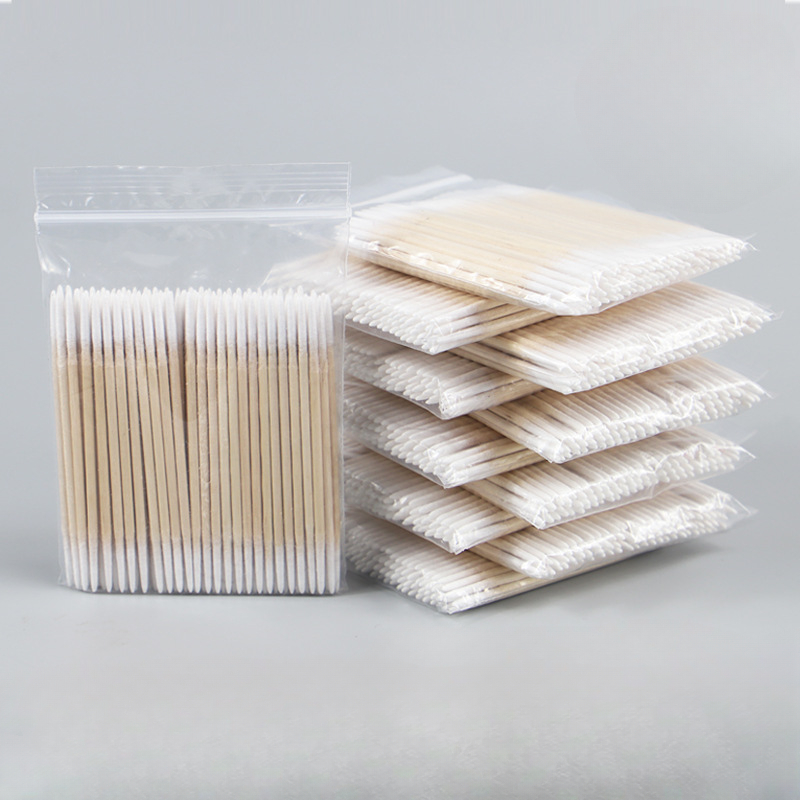100/300/500Pc Disposable Ultra-small Cotton Swab Brush Lint Free Micro Wood Makeup Brushes Eyelash Extension Glue Removing Tools dr. eyemo