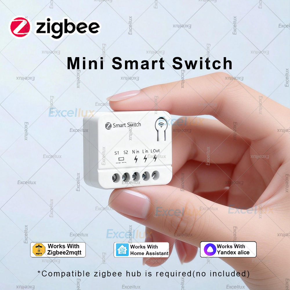 Mini Wifi or Zigbee Switch DIY 2-way Control Breaker Timing Relay Smart Home Work With Tuya Smart Life Alexa Alice Home