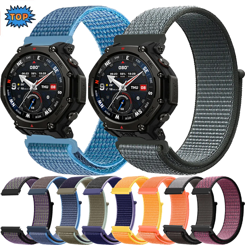 22mm 20mm Alpine Nylon Strap For T-Rex3 Pro 48mm 44mm/Balance 2 1 Soft Breathable For Active 2 Belt Accessories