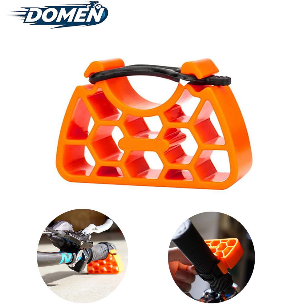 DOMEN Bicycle Handlebar Stand MTB E-Bike Inverted Parking Rack Stable Clip-On Bracket Bike Repair Tool For 30-34mm Bike Grips