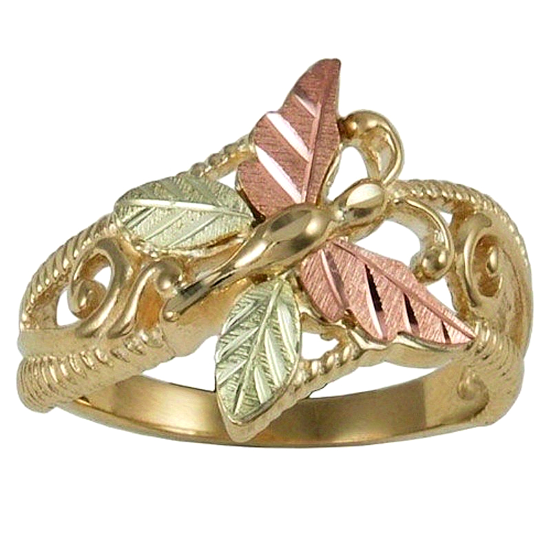 Temperament Retro Hand Carved Hollowed-out Butterfly Shaped Ring for Women Elegant Exquisite Banquet Festival Jewelry Accessory