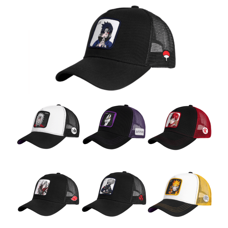 Naruto Anime Style Uchiha Itachi Kakashi Baseball Cap Men Women Cosplay Adjustable Fashion Outdoor Mesh Trucker Snapback Hat