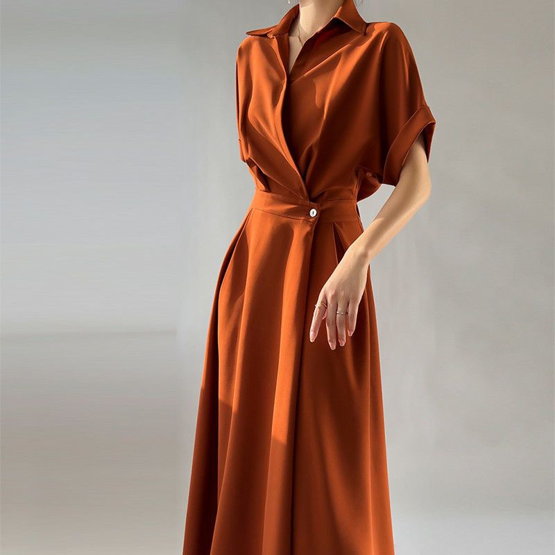 High-end Design French Niche Dress Women's Summer New Commuter Temperament Thin Long Dress High-end Skirt Women Clothing
