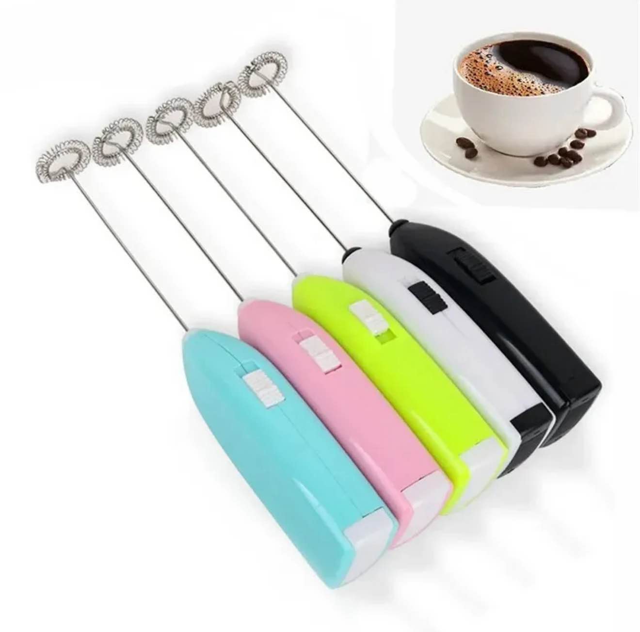 Milk Frother and Coffee Blender | Portable Handheld Mixer for Coffee, Shakes, and Baking