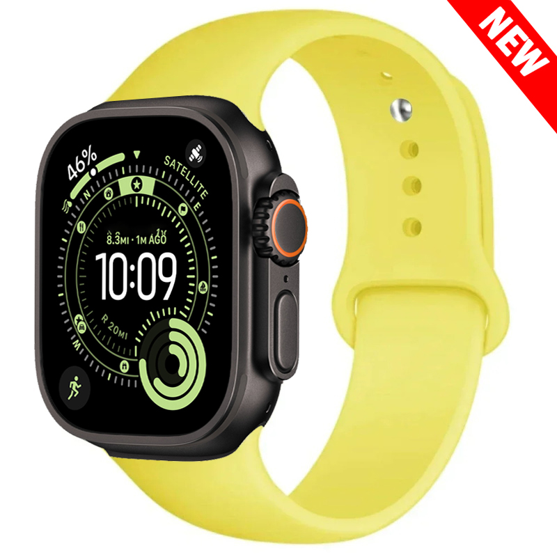 Strap For Watch bands 46mm 42mm 45mm 44mm 40mm Silicone sport bracelet iwatch series 11 10 8 7 6 5 4 SE 9 Ultra 3/2 49mm