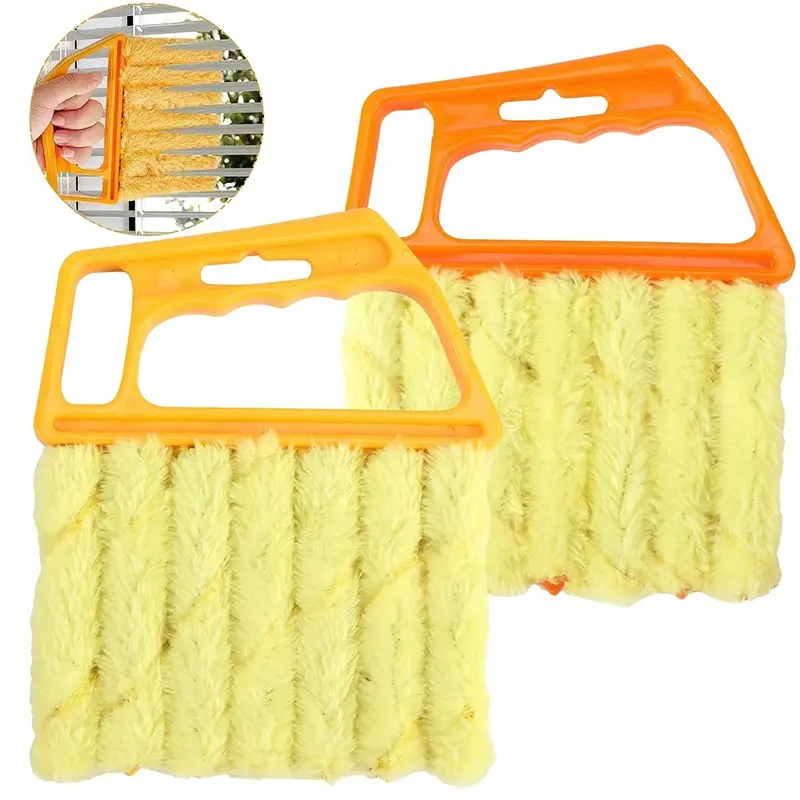 1PC Window Blinds Cleaning Tool Car Air Conditioner Superfiber Duster Cleaning Electric Fan Gap Tool Washable Tool