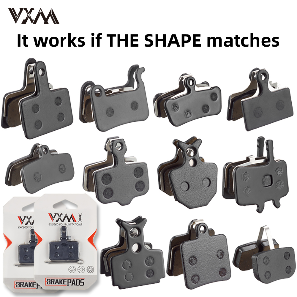VXM Bicycle Hydraulic Disc Brake Pad MTB Bike Electric Scooter Resin Semi-Metallic Wear-resistant Disc Brake Pads Cycling Parts