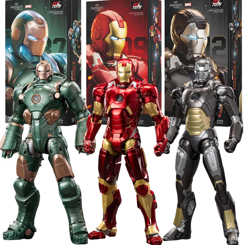 NEW Original ZD Iron Man Tony Stark The Avengers MK9 MK12 MK37 Action Figure Collect Model Desktop Ornament Birthday
