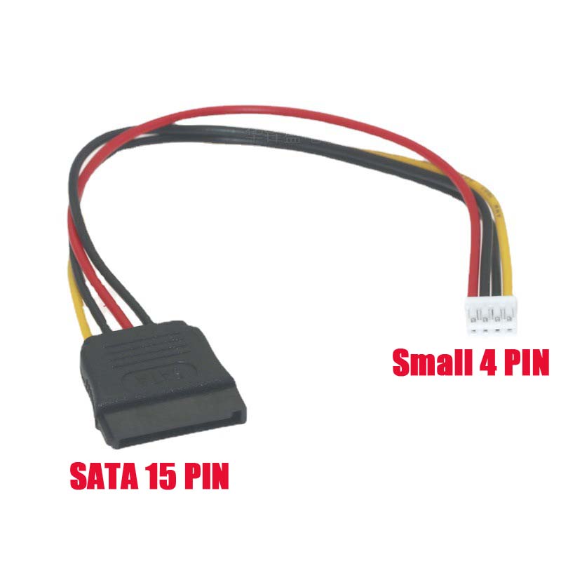 PH2.0 Small 4PIN to SATA 15PIN Power Supply Cable Splitter for ITX Mainboard Computer Case PC Fan Cable HDD Extend Convert Wire