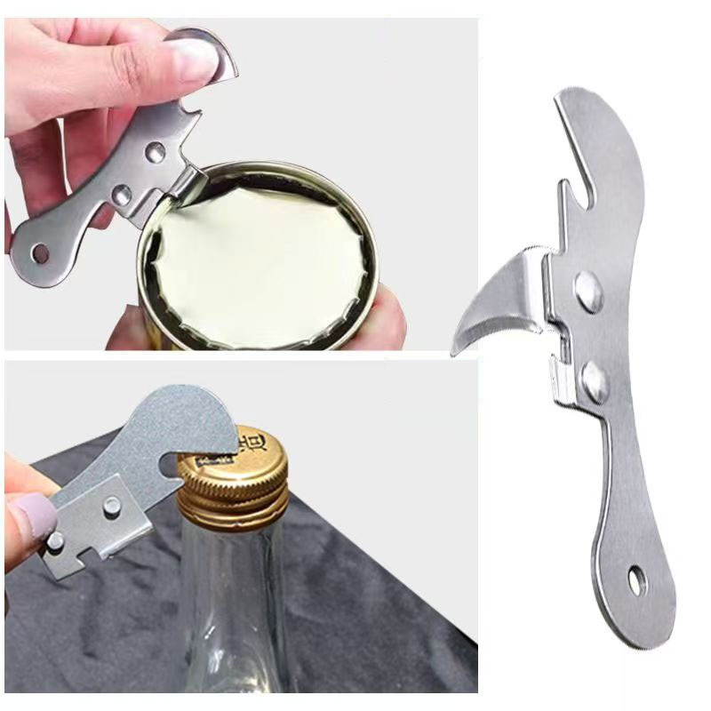 Seahorse Can Opener Portable Mini Can Opener Multifunction Stainless Steel Home Cooking Tools Can Opener Bottle Opener