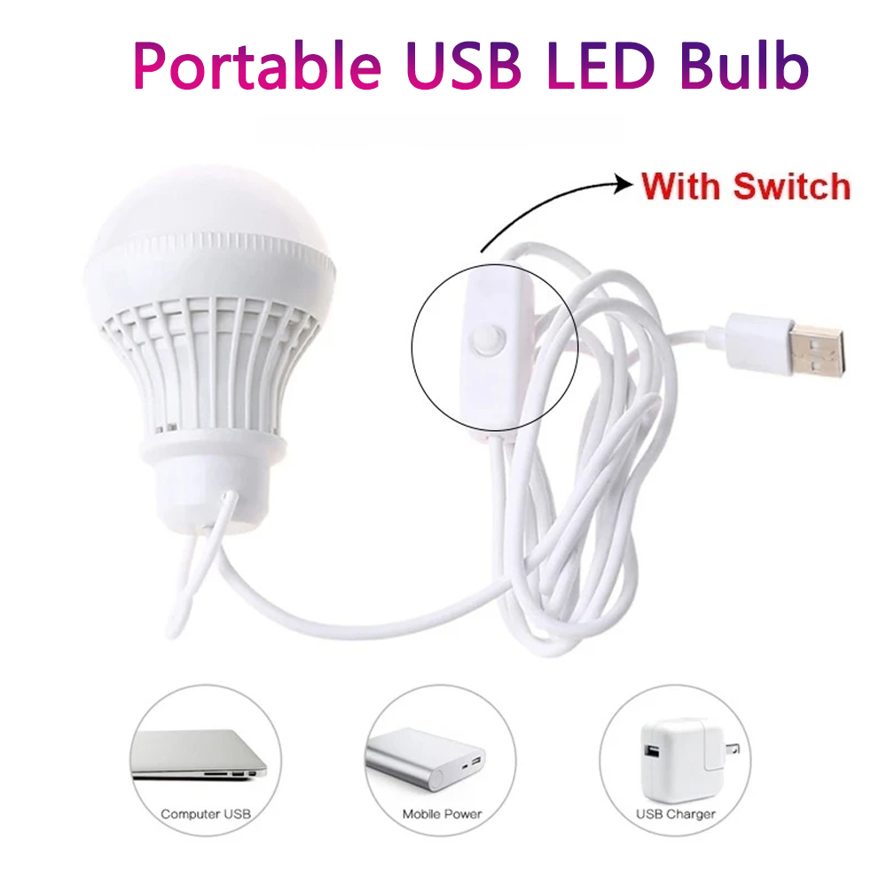 1PC Portable Mini 3 LED 5V USB DC Warm White Lamp Book Reading FLashlight Night Light Lighting for Lighting Computer