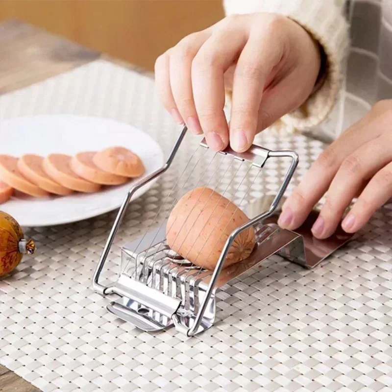 Stainless Steel Wire Egg Slicers Household Kitchen Multifu Egg Cutter Egg Slicer For Hard Convenient Home Supplies Cooking Tools
