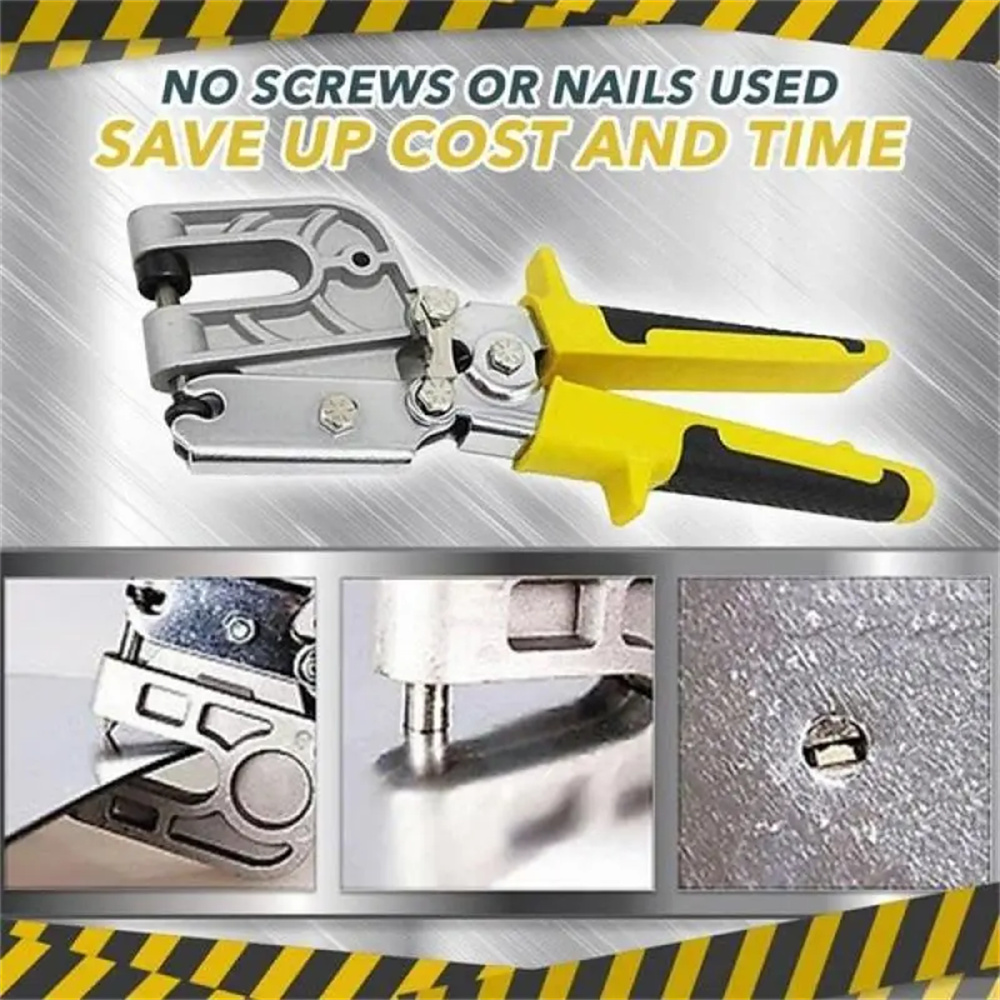 1PC Aluminum alloy ceiling punch pliers drywall plastering tools double-handed keel pliers