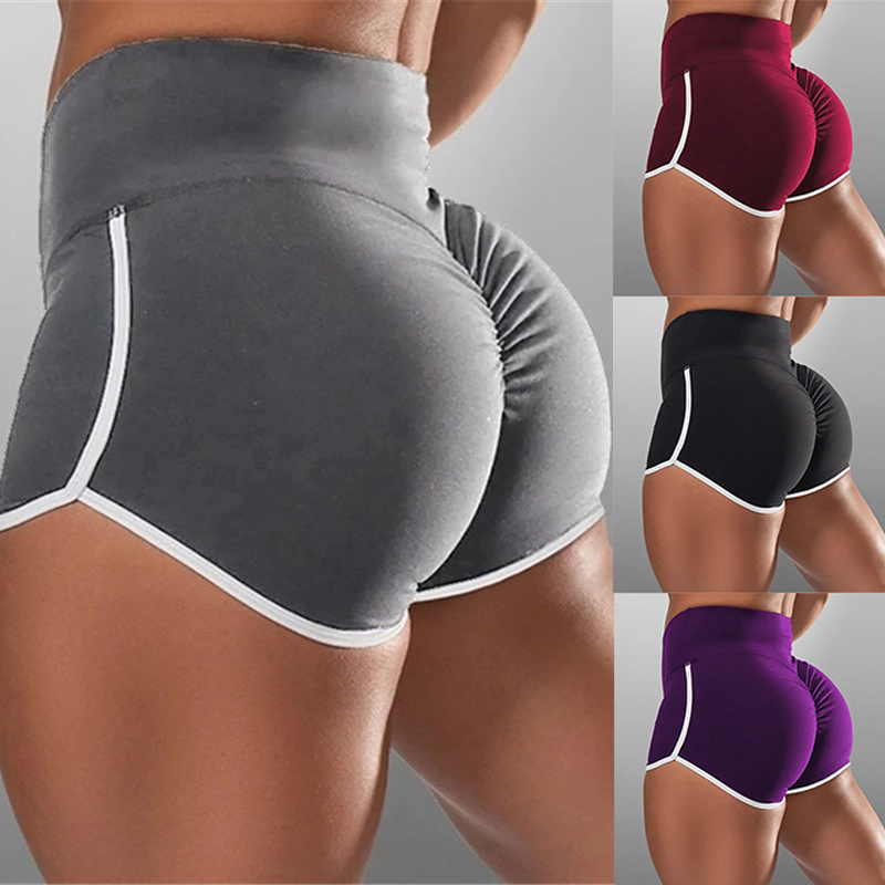 Women Summer Shorts for Sports Fitness Gym Skinny Slim Shorts Yoga Shorts Low Waist Stretchy Short Pants Gym Clothing