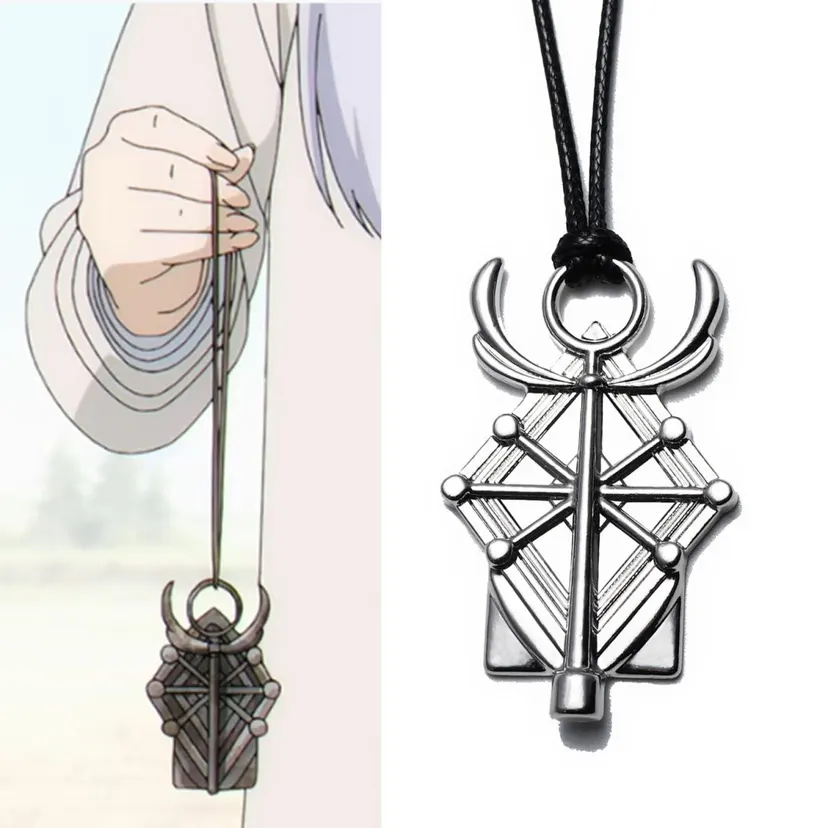 Anime Frieren: Beyond Journey's End Holy Staff Pendant Necklace Elf Cosplay Prop For Frieren At The Funeral Fans
