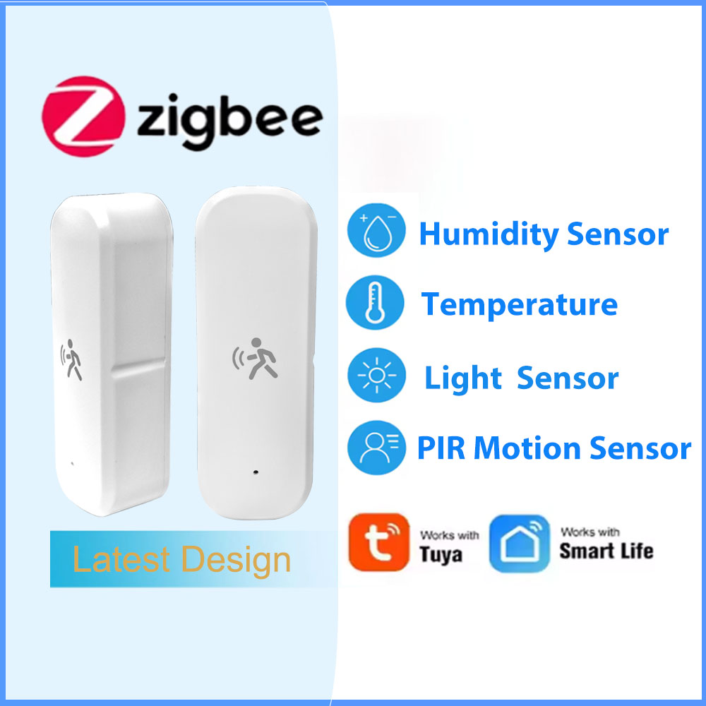 Tuya ZigBee Smart Pir Motion Sensor Radar Mmwave Temperature and Humidity Sensor Security Burglar Works With Home Assistant