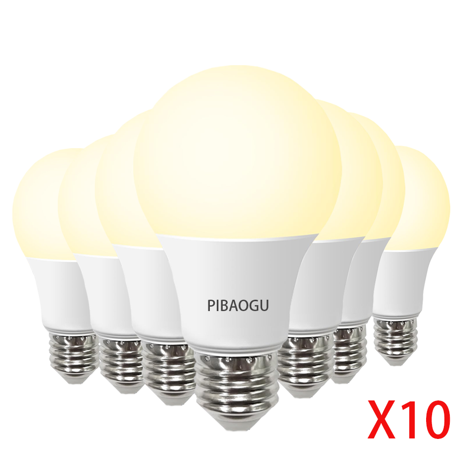 10pcs 110V LED Bulb Lamps E26 E27 E14 120V 3W 6W 9W 12W 15W 18W 20W Lampada Bombilla Table Light Lighting Living Room