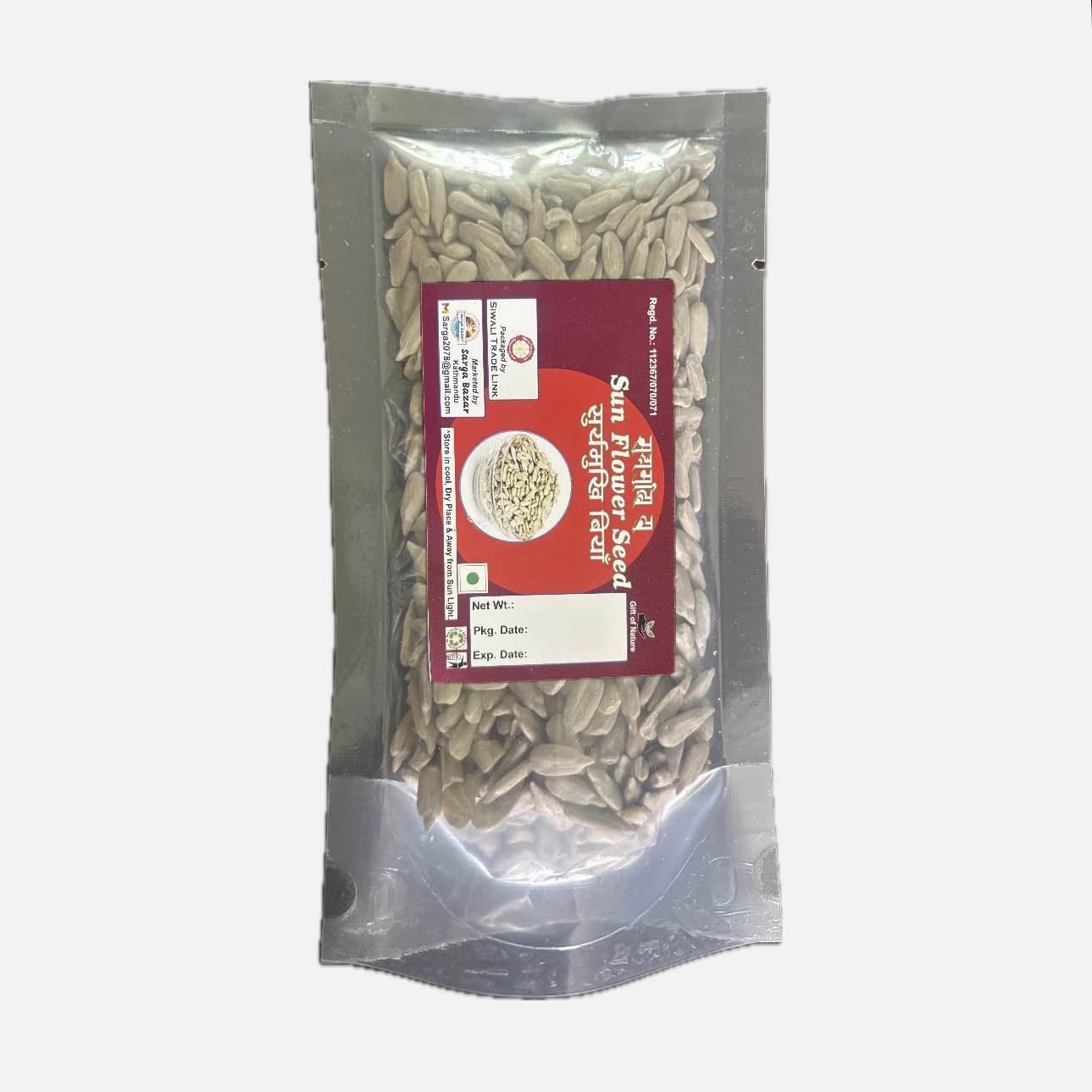 Premium Sunflower Seeds (Suryamukhi Biya) - Raw & Natural | High in Protein & Healthy Fats | 200g