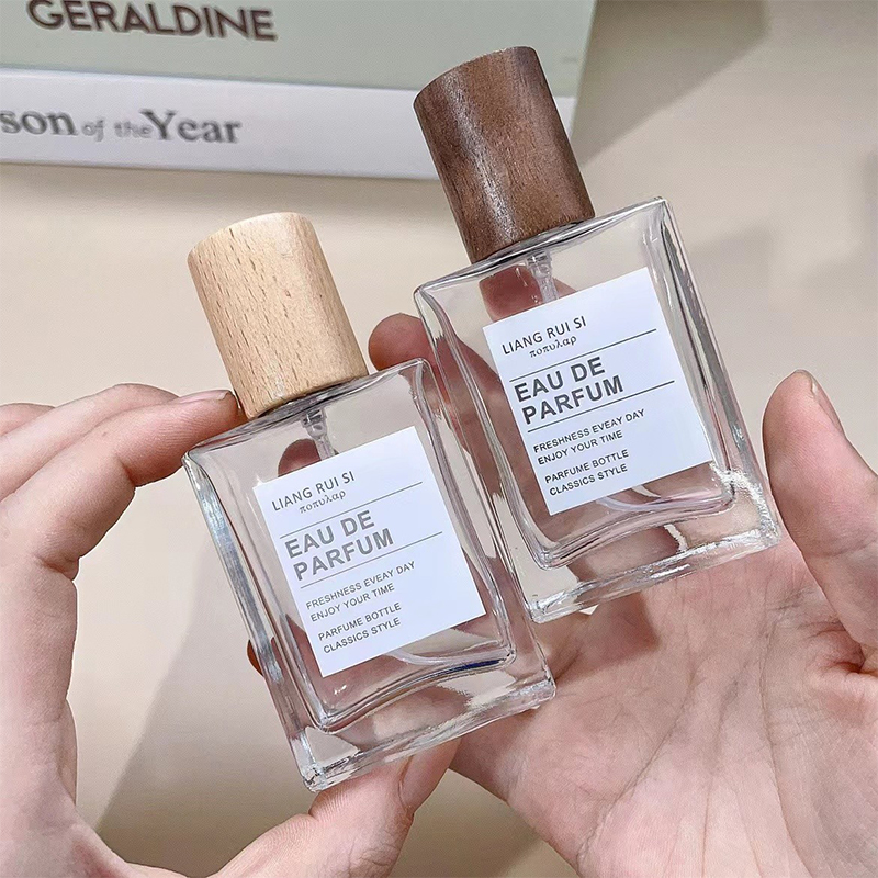 15/30/50ml Square Glass Perfume Bottle Clear Spray Bottles Packaging Bottle Refillable Atomizer Travel Cosmetic Container