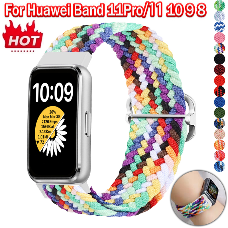 Strap For Watch 11/11pro Adjustable Elastic Nylon Braided Strap Replacement Bracelet Wristband For Band 8/9/10