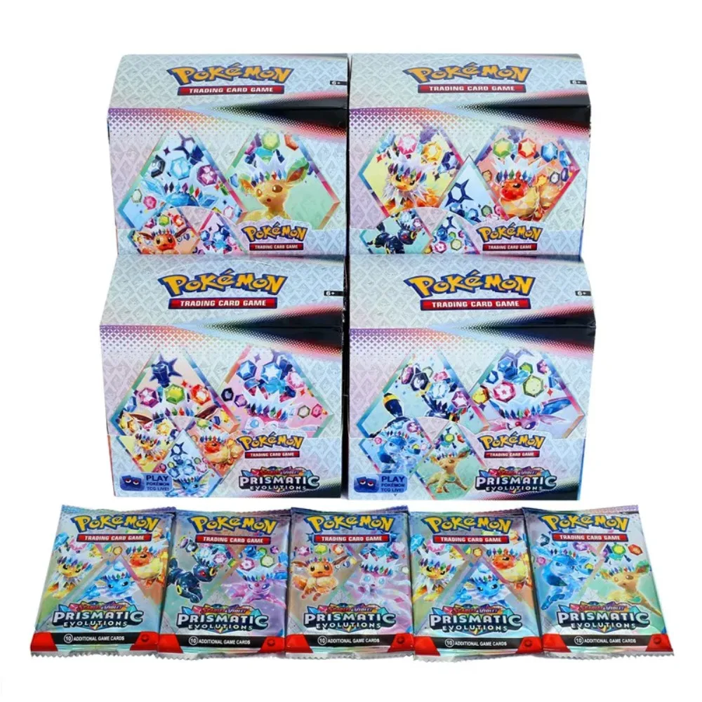 360pcs Pokemon Card Scarlet & Violet Prismatic Evolutions 360pcs Box English Booster Battle 151 Ultra Prism Booster Battle Card